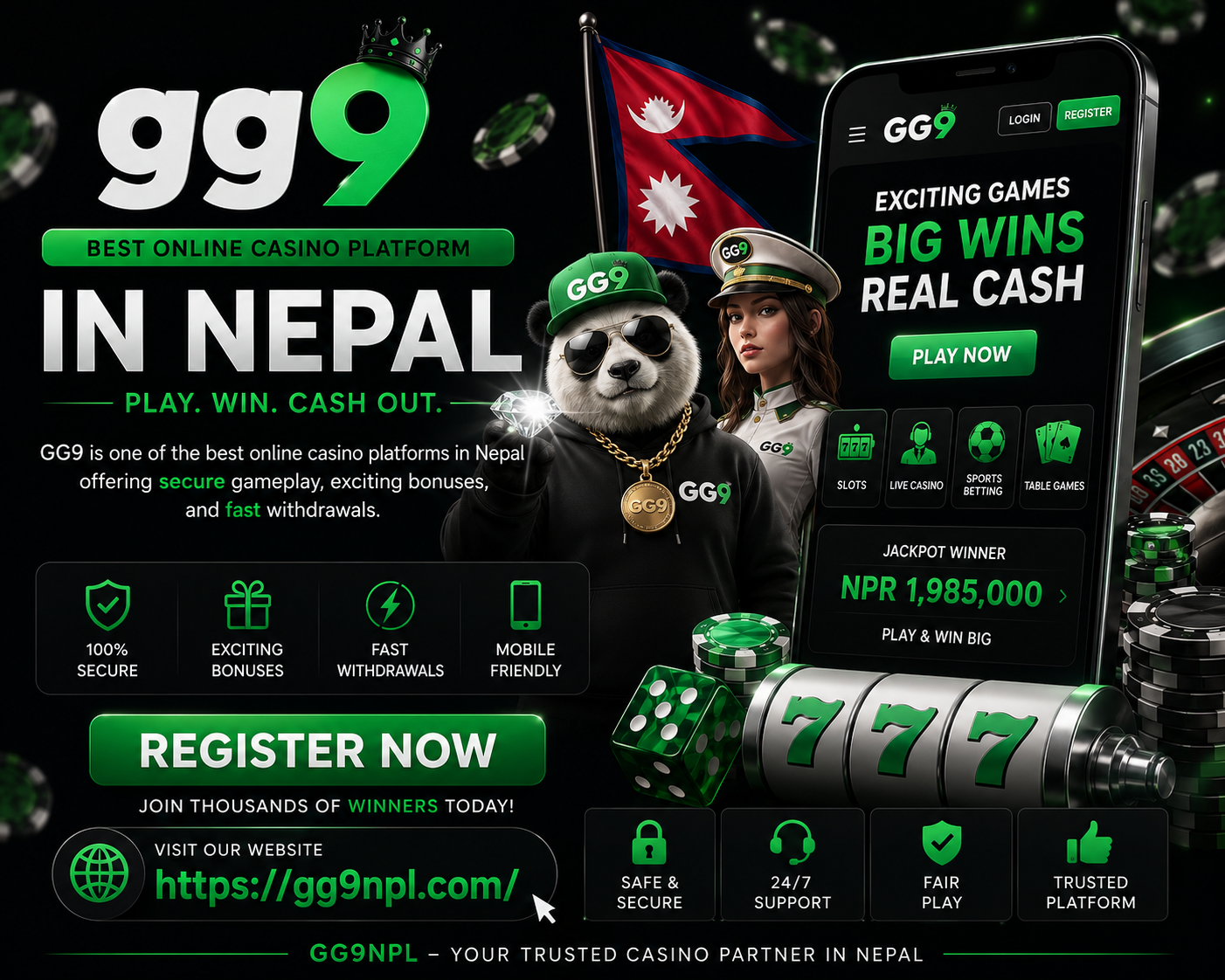 Best Online Casino Platform in Nepal - GG9